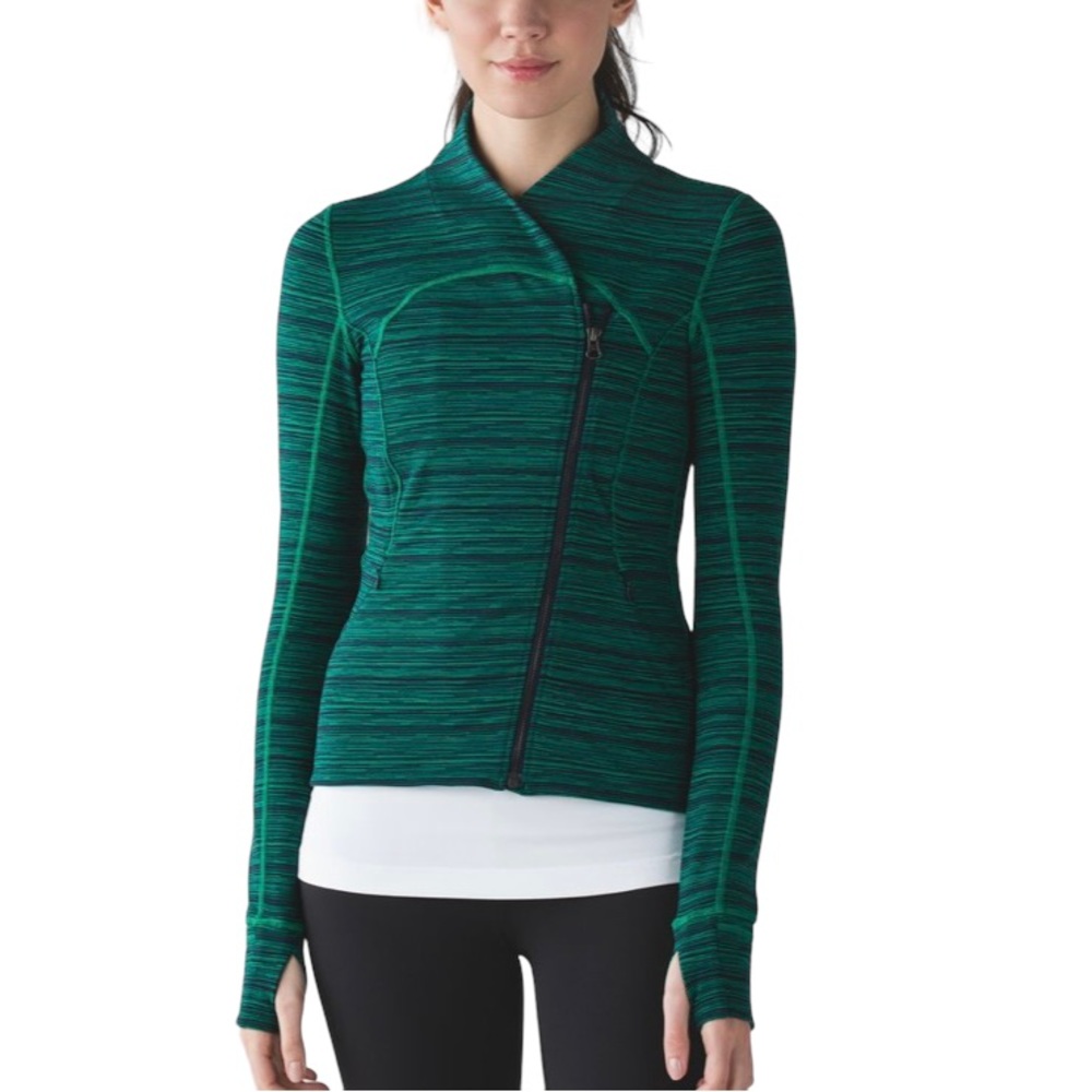 Lululemon Precision Jacket Cyber Jungle Hero Blue Size 2